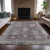 Piper Looms Chantille Global ACN2025 Merlot Machine Washable Area Rug Lifestyle Image Feature
