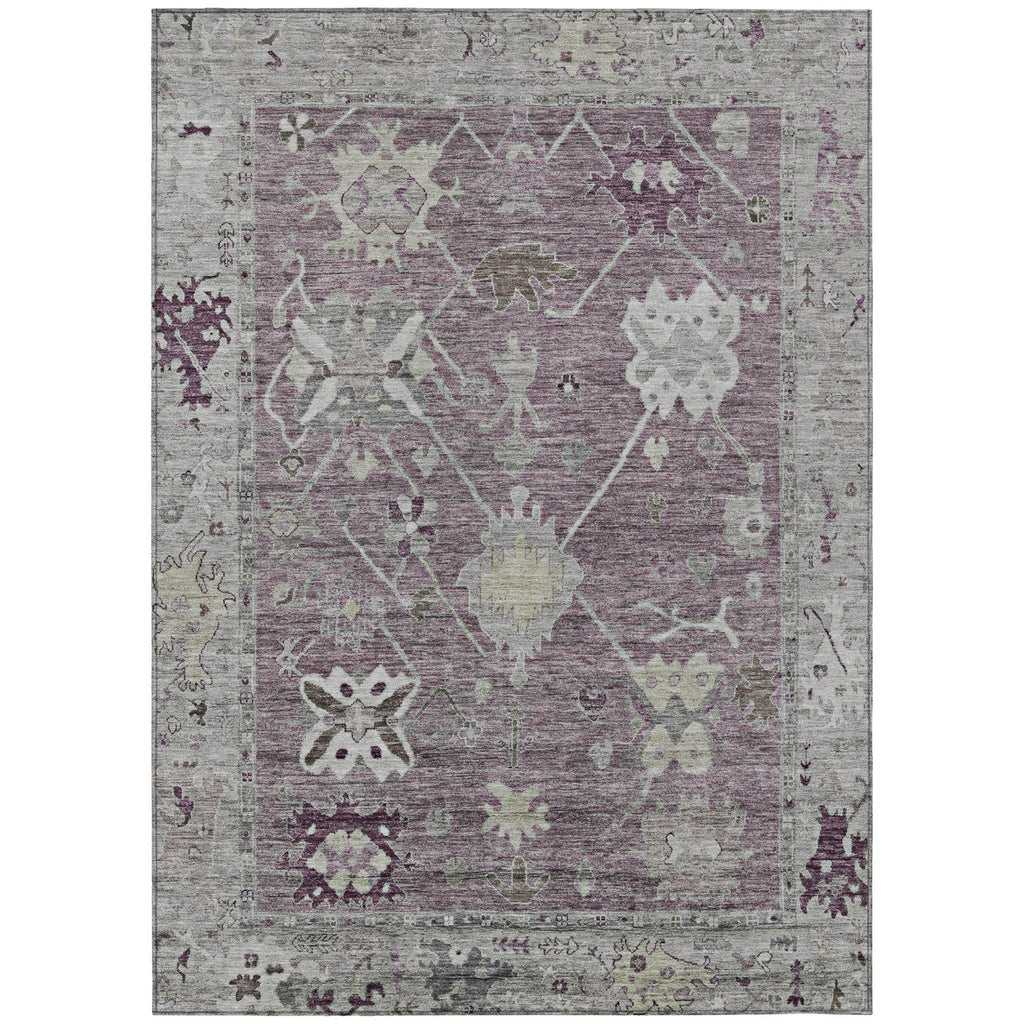 Piper Looms Chantille Global ACN2025 Merlot Machine Washable Area Rug main image