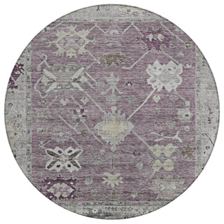 Piper Looms Chantille Global ACN2025 Merlot Machine Washable Area Rug Round Main Image