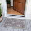 Piper Looms Chantille Global ACN2025 Merlot Machine Washable Area Rug Scatter Outdoor Lifestyle Image Feature