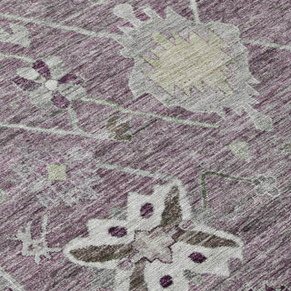 Piper Looms Chantille Global ACN2025 Merlot Machine Washable Area Rug Swatch Image