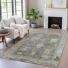 Piper Looms Chantille Global ACN2025 Pewter Machine Washable Area Rug Lifestyle Image Feature