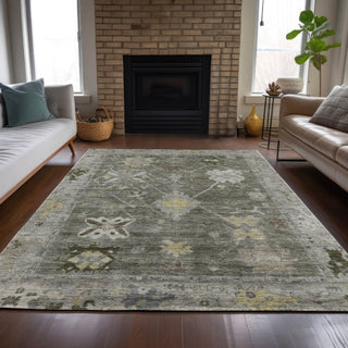 Piper Looms Chantille Global ACN2025 Pewter Machine Washable Area Rug Lifestyle Image Feature