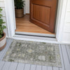 Piper Looms Chantille Global ACN2025 Pewter Machine Washable Area Rug Scatter Outdoor Lifestyle Image Feature
