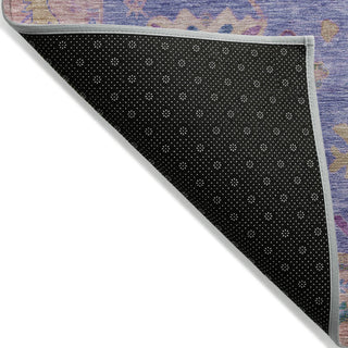 Piper Looms Chantille Global ACN2025 Purple Machine Washable Area Rug Backing Image