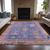 Piper Looms Chantille Global ACN2025 Purple Machine Washable Area Rug Lifestyle Image Feature