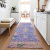 Piper Looms Chantille Global ACN2025 Purple Machine Washable Area Rug Runner Lifestyle Image Feature