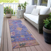 Piper Looms Chantille Global ACN2025 Purple Machine Washable Area Rug Runner Outdoor Lifestyle Image Feature