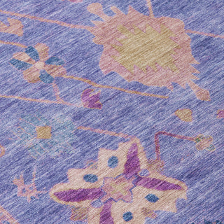 Piper Looms Chantille Global ACN2025 Purple Machine Washable Area Rug Swatch Image
