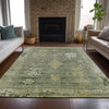 Piper Looms Chantille Global ACN2025 Sage Machine Washable Area Rug Lifestyle Image Feature