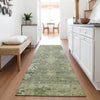 Piper Looms Chantille Global ACN2025 Sage Machine Washable Area Rug Runner Lifestyle Image Feature