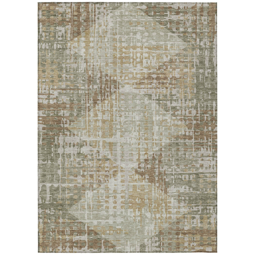 Piper Looms Chantille Geometric ACN2026 Aloe Machine Washable Area Rug main image