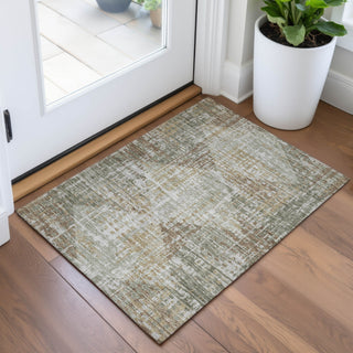 Piper Looms Chantille Geometric ACN2026 Aloe Machine Washable Area Rug Scatter Lifestyle Image Feature