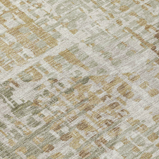 Piper Looms Chantille Geometric ACN2026 Aloe Machine Washable Area Rug Swatch Image