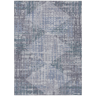 Piper Looms Chantille Geometric ACN2026 Blue Machine Washable Area Rug main image