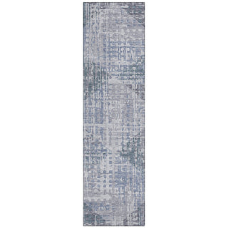 Piper Looms Chantille Geometric ACN2026 Blue Machine Washable Area Rug Runner Main Image