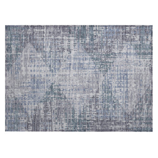 Piper Looms Chantille Geometric ACN2026 Blue Machine Washable Area Rug Scatter Main Image