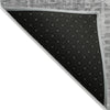 Piper Looms Chantille Geometric ACN2026 Gray Machine Washable Area Rug Backing Image