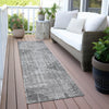 Piper Looms Chantille Geometric ACN2026 Gray Machine Washable Area Rug Runner Outdoor Lifestyle Image Feature