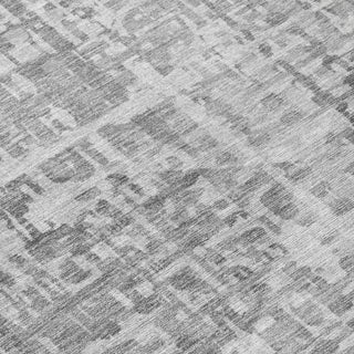 Piper Looms Chantille Geometric ACN2026 Gray Machine Washable Area Rug Swatch Image