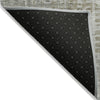 Piper Looms Chantille Geometric ACN2026 Pewter Machine Washable Area Rug Backing Image
