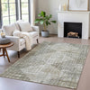 Piper Looms Chantille Geometric ACN2026 Pewter Machine Washable Area Rug Lifestyle Image Feature