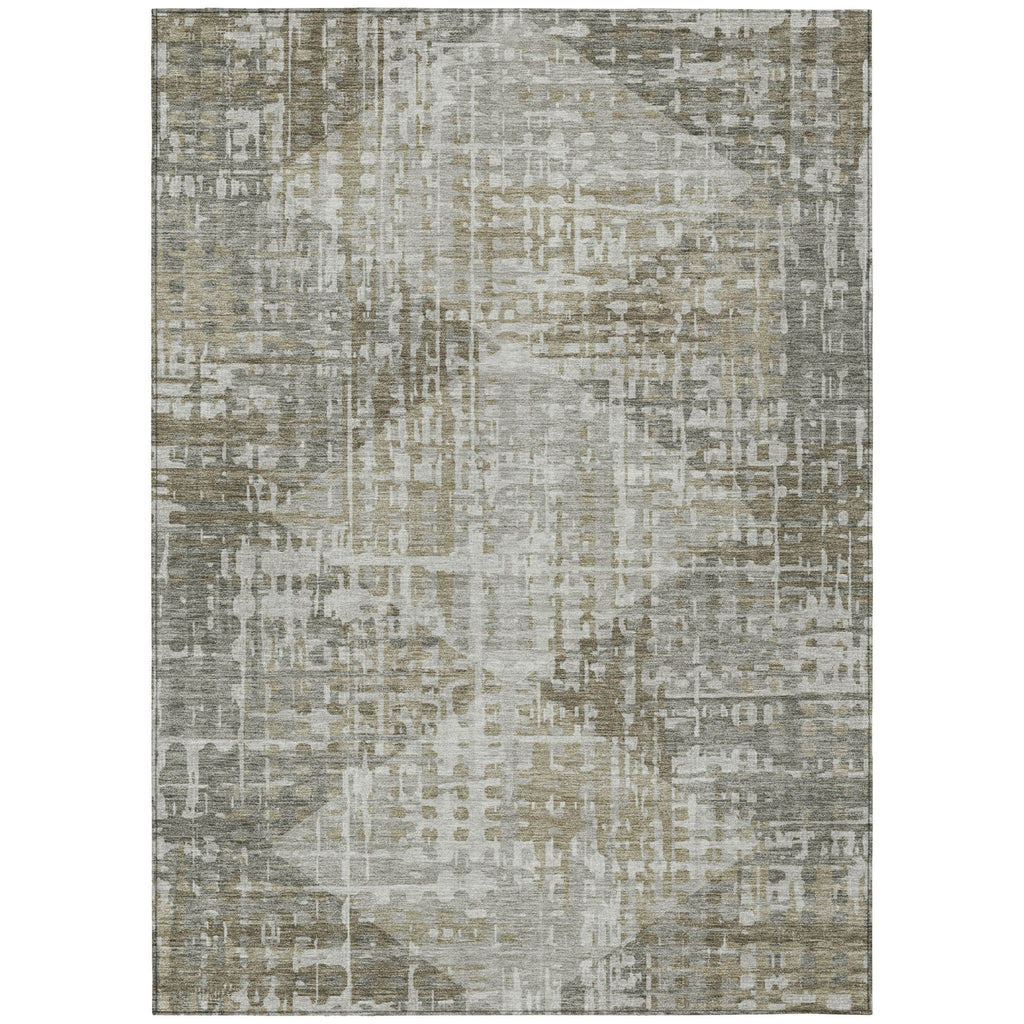 Piper Looms Chantille Geometric ACN2026 Pewter Machine Washable Area Rug main image