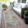 Piper Looms Chantille Geometric ACN2026 Pewter Machine Washable Area Rug Runner Outdoor Lifestyle Image Feature