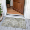Piper Looms Chantille Geometric ACN2026 Pewter Machine Washable Area Rug Scatter Outdoor Lifestyle Image Feature