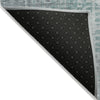Piper Looms Chantille Geometric ACN2026 Teal Machine Washable Area Rug Backing Image