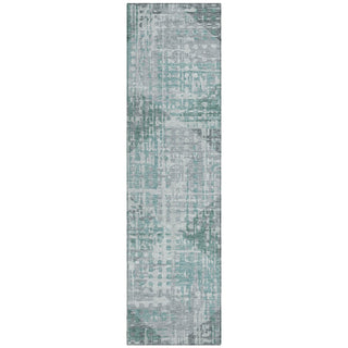 Piper Looms Chantille Geometric ACN2026 Teal Machine Washable Area Rug Runner Main Image