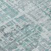 Piper Looms Chantille Geometric ACN2026 Teal Machine Washable Area Rug Swatch Image