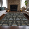 Piper Looms Chantille Stripes ACN2027 Coffee Machine Washable Area Rug Lifestyle Image Feature