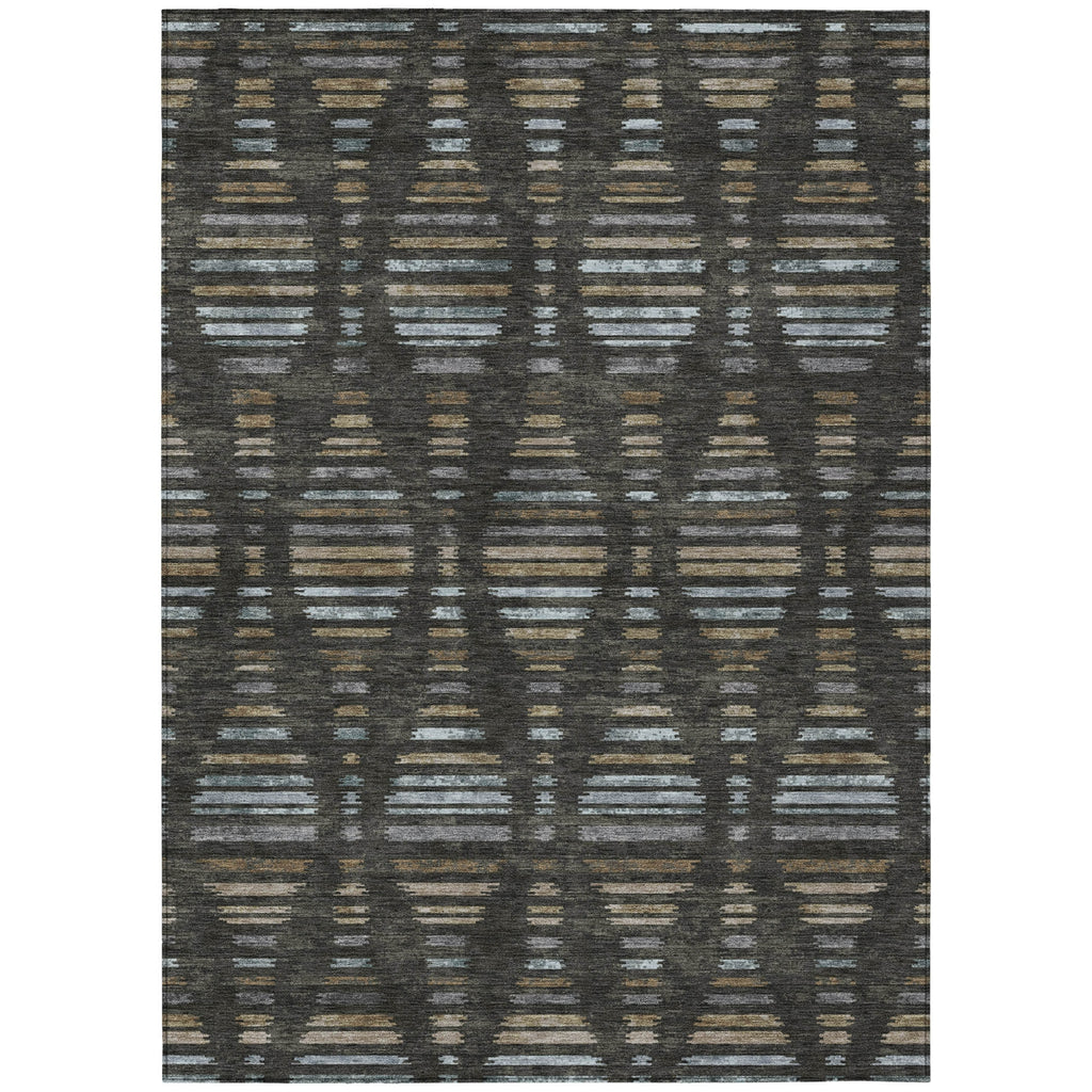 Piper Looms Chantille Stripes ACN2027 Coffee Machine Washable Area Rug main image