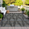 Piper Looms Chantille Stripes ACN2027 Coffee Machine Washable Area Rug Outdoor Lifestyle Image Feature