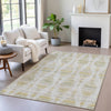 Piper Looms Chantille Stripes ACN2027 Ivory Machine Washable Area Rug Lifestyle Image Feature