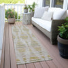 Piper Looms Chantille Stripes ACN2027 Ivory Machine Washable Area Rug Runner Outdoor Lifestyle Image Feature