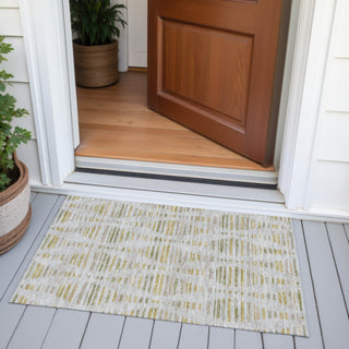 Piper Looms Chantille Stripes ACN2027 Ivory Machine Washable Area Rug Scatter Outdoor Lifestyle Image Feature