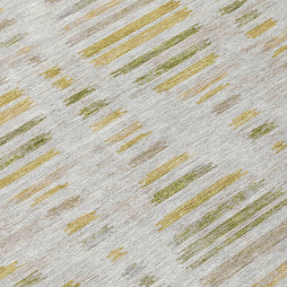 Piper Looms Chantille Stripes ACN2027 Ivory Machine Washable Area Rug Swatch Image