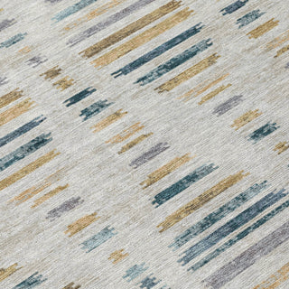 Piper Looms Chantille Stripes ACN2027 Linen Machine Washable Area Rug Swatch Image