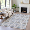 Piper Looms Chantille Stripes ACN2027 Putty Machine Washable Area Rug Lifestyle Image Feature