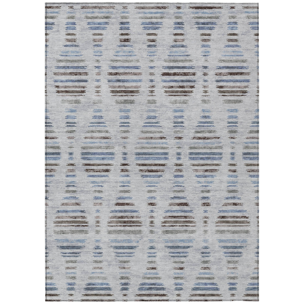 Piper Looms Chantille Stripes ACN2027 Putty Machine Washable Area Rug main image