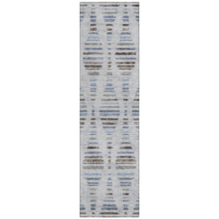 Piper Looms Chantille Stripes ACN2027 Putty Machine Washable Area Rug Runner Main Image