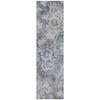 Piper Looms Chantille Floral ACN2028 Blue Machine Washable Area Rug Runner Main Image