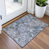 Piper Looms Chantille Floral ACN2028 Blue Machine Washable Area Rug Scatter Lifestyle Image Feature