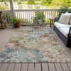 Piper Looms Chantille Floral ACN2028 Paprika Machine Washable Area Rug Outdoor Lifestyle Image Feature