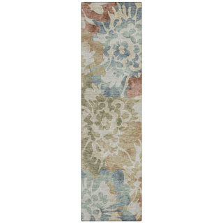 Piper Looms Chantille Floral ACN2028 Paprika Machine Washable Area Rug Runner Main Image