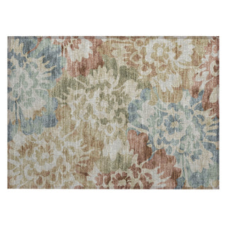 Piper Looms Chantille Floral ACN2028 Paprika Machine Washable Area Rug Scatter Main Image