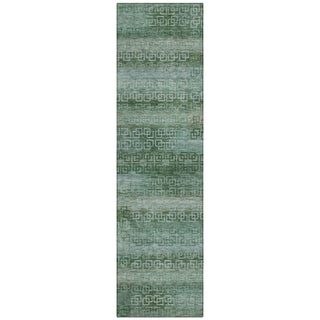Piper Looms Chantille Stripes ACN2029 Aloe Machine Washable Area Rug Runner Main Image