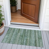Piper Looms Chantille Stripes ACN2029 Aloe Machine Washable Area Rug Scatter Outdoor Lifestyle Image Feature